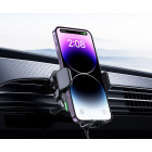 Suport auto Hoco HW10 wireless fast charging car holder [Black]