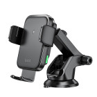 Suport auto Hoco HW11 wireless fast charging car holder [Black]
