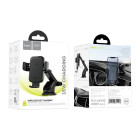 Suport auto Hoco HW11 wireless fast charging car holder [Black]