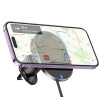 Suport auto Hoco HW12 Guardian magnetic wireless fast charging car holder [Black Gray]