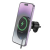 Suport auto Hoco HW12 Guardian magnetic wireless fast charging car holder [Black Gray]