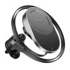 Suport auto Hoco HW12 Guardian magnetic wireless fast charging car holder [Black Gray]
