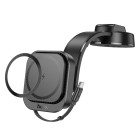Suport auto Hoco HW24 magnetic wireless fast charging car holder [Black]