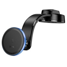 Авто держатель Hoco HW25 Neon magnetic wireless fast charging (center console) [Black]