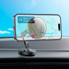 Suport auto Hoco HW26 Jacques metal magnetic wireless fast charging [Black-Metal-Gray]