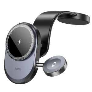 Suport auto HOCO HW28 Excelso 2-in-1 wireless fast charging car holder [Black]