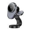 Suport auto HOCO HW28 Excelso 2-in-1 wireless fast charging car holder [Black]