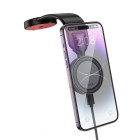 Suport auto Hoco HW29 Totem ring magnetic wireless fast charging car holder [Black]
