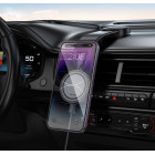 Suport auto Hoco HW29 Totem ring magnetic wireless fast charging car holder [Black]