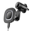 Suport auto Hoco HW30 Crown magnetic wireless charging car holder [Black]