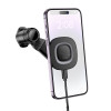 Suport auto Hoco HW30 Crown magnetic wireless charging car holder [Black]