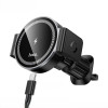 Suport auto Hoco HW35 Power electric magnetic wireless fast charging car holder [Black]