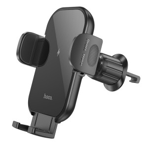Suport auto Hoco HW4 wireless fast charging car holder [Black]