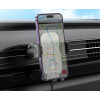 Suport auto Hoco HW4 wireless fast charging car holder [Black]