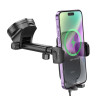 Suport auto Hoco HW5 wireless fast charging car holder [Black]