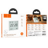 Электронные часы для помещений с гигротермометром Hoco HX41 Indoor electronic clock with hygrothermometer [White]