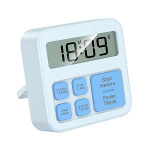 Cronometru electronic cu ceas digital Hoco HX43 Electronic timer [Blue]