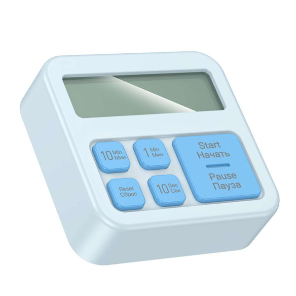 Cronometru electronic cu ceas digital Hoco HX43 Electronic timer [Blue]