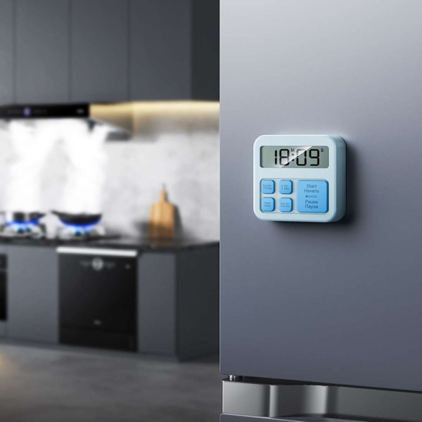 Cronometru electronic cu ceas digital Hoco HX43 Electronic timer [Blue]