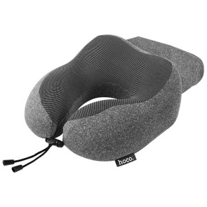 Подушка для путешествий Hoco HX70 slow rebound memory foam U-shaped pillow [Black]