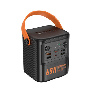 Power Bank Hoco J152 Pro Tough PD65W+light power bank(80000mAh) [Black]