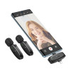 Беспроводной микрофон Hoco L15 Dual-mic (iP/Type-C) [Black]