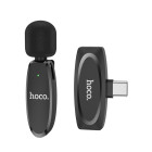 Microfon wireless Hoco L15 for Type-C Crystal lavalier [Black]