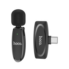 Беспроводной микрофон Hoco L15 for Type-C Crystal lavalier [Black]