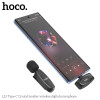 Беспроводной микрофон Hoco L15 for Type-C Crystal lavalier [Black]