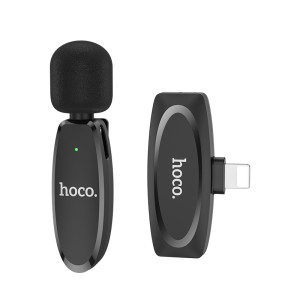Беспроводной микрофон Hoco L15 for iP Crystal lavalier [Black]
