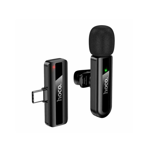 Microfon wireless Hoco L20 Fair wireless microphone iP [Black]
