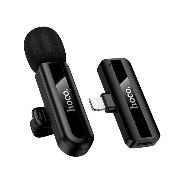 Microfon wireless Hoco L20 Fair wireless microphone iP [Black]