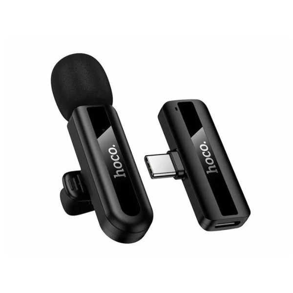 Microfon wireless Hoco L20 Fair wireless microphone iP [Black]