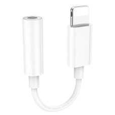 Adapter Hoco LS34 Lighting to AUX 3.5mm jack [White]