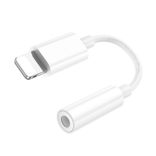 Adapter Hoco LS34 Lighting to AUX 3.5mm jack [White]