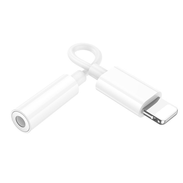 Adapter Hoco LS34 Lighting to AUX 3.5mm jack [White]