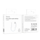 Adapter Hoco LS34 Lighting to AUX 3.5mm jack [White]
