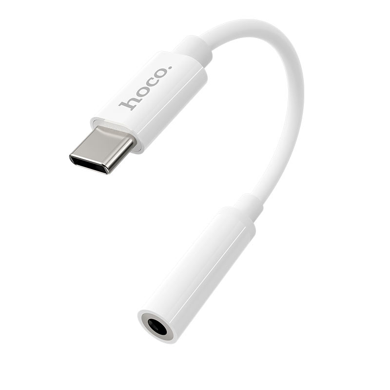 Adapter Hoco LS35 AUX 3.5mm to Type-C[White]