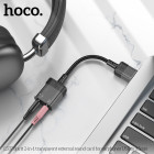 Adaptor Hoco LS37 Spirit 2-in-1 USB to 3.5mm [Black]