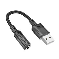 Adaptor Hoco LS37 Spirit USB to 3.5mm [Black]