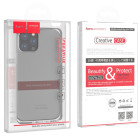 Husa Hoco Light series TPU case for iP15 Pro Max [Transparent-Black]
