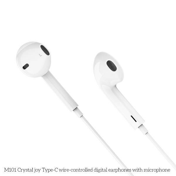 Наушники Hoco M101 Crystal Type-C [White]