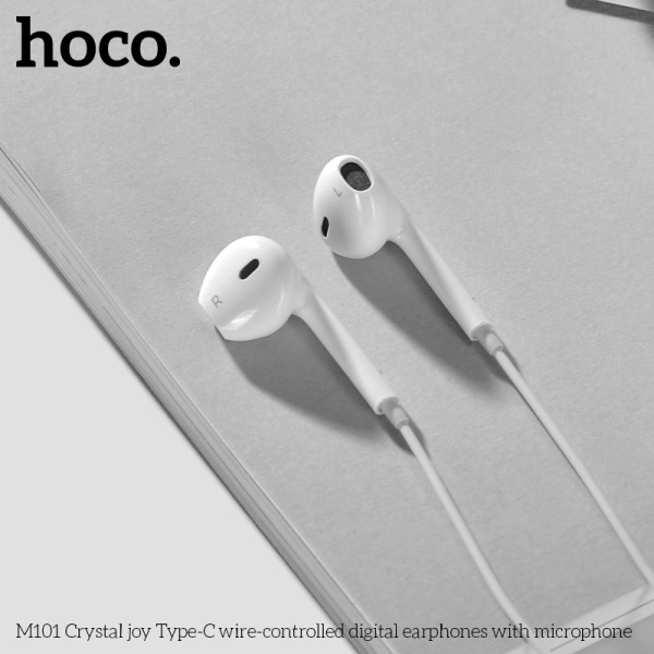 Наушники Hoco M101 Crystal Type-C [White]