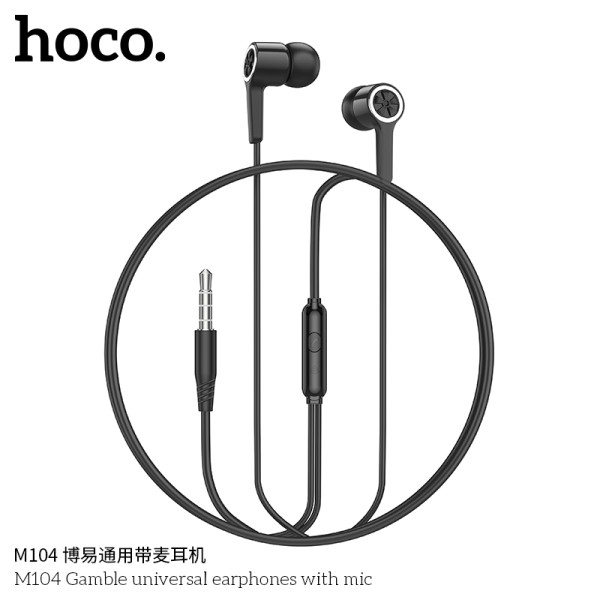 Casti Hoco M104 Gamble (1.2m) [Black]