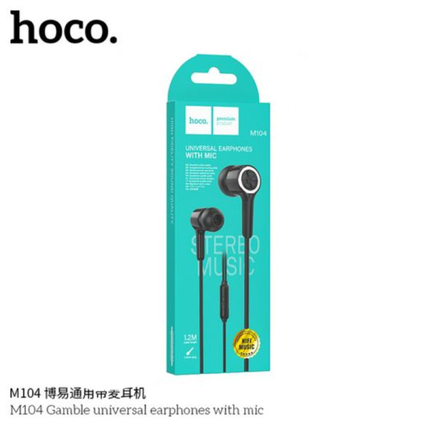 Casti Hoco M104 Gamble (1.2m) [Black]