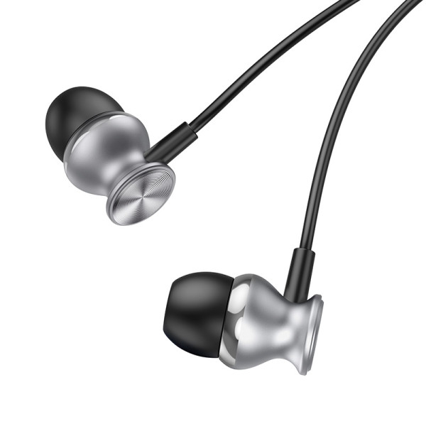 Наушники Hoco M106 Fountain metal (1.2 м) [Metal-Gray]