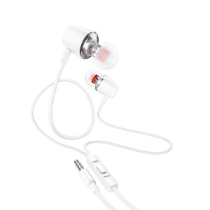 Наушники Hoco M107 Discoverer with mic (AUX) [White]