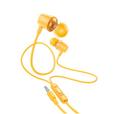 Casti Hoco M107 Discoverer with mic [Yellow]