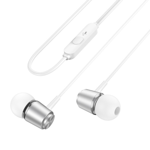 Наушники Hoco M108 Spring Metal [Metal-Gray]