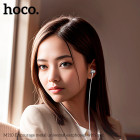 Casti Hoco M110 Encourage metal universal earphones with mic (1.2m) [Silver]